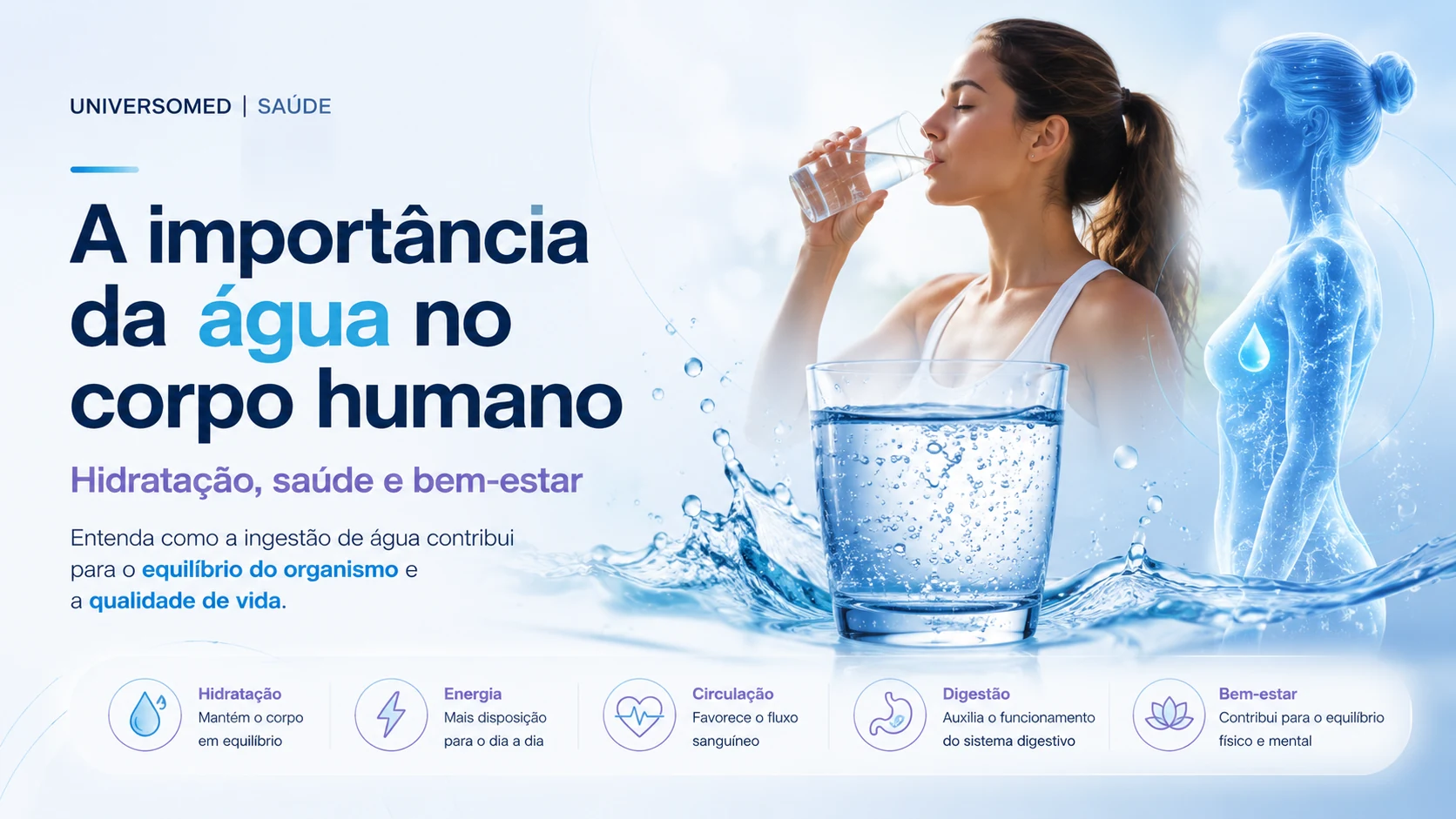 A importância da água no corpo humano