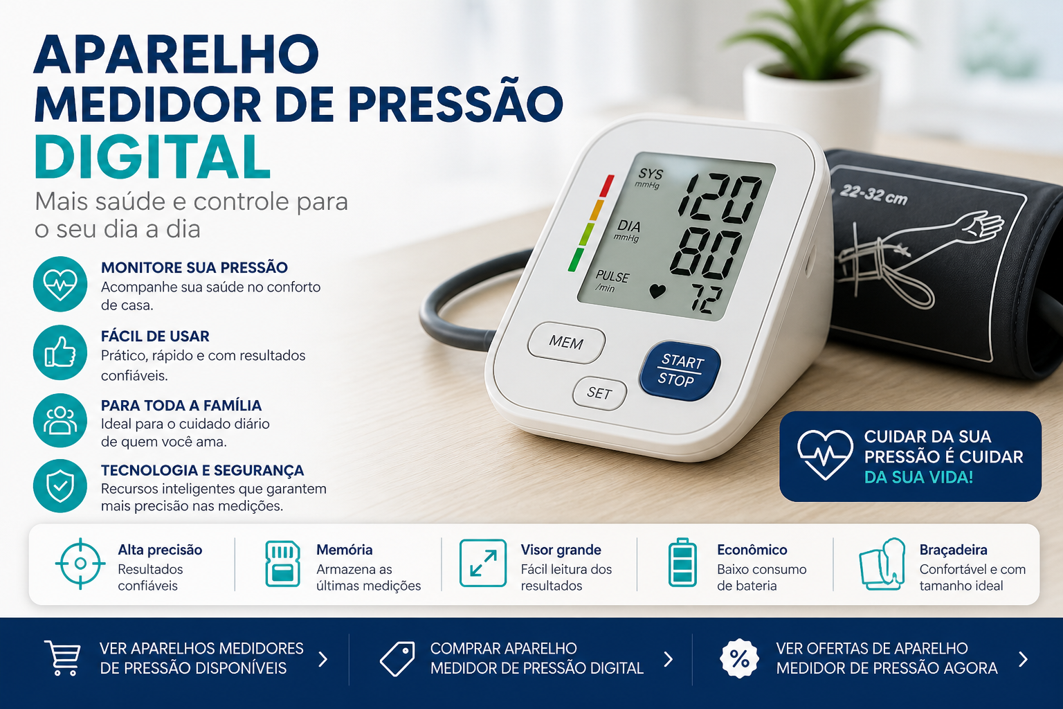 Aparelho medidor de pressão digital: como escolher o melhor modelo