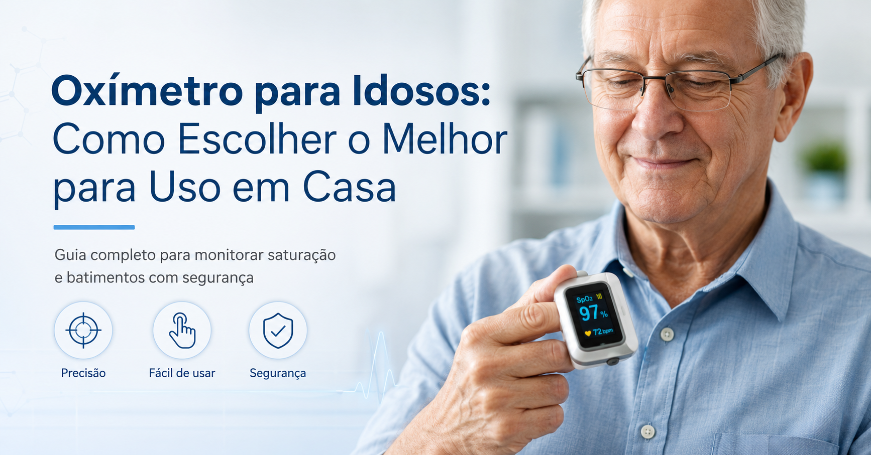 Oxímetro para idosos e uso em casa: como escolher um modelo prático