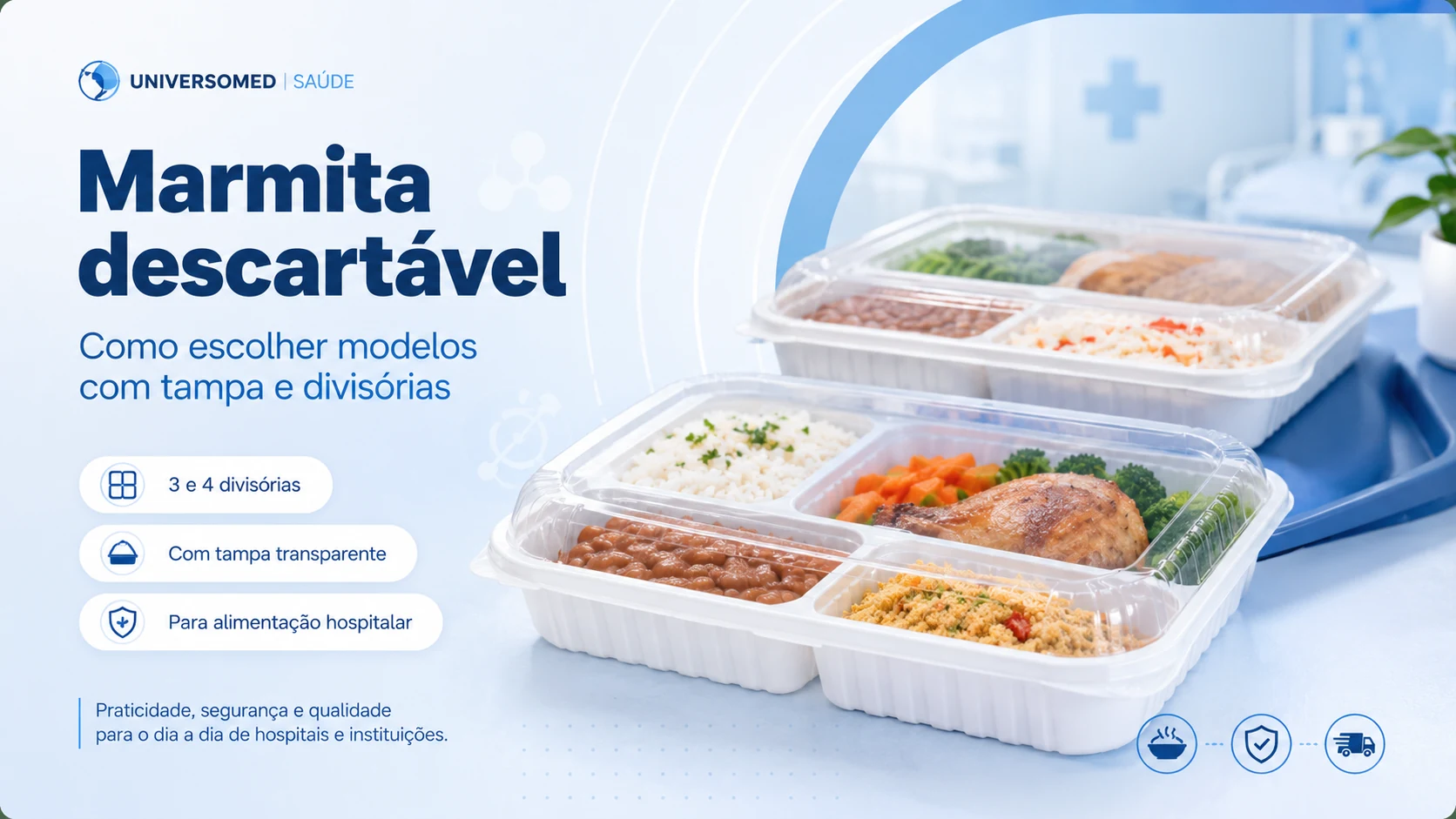 Marmita descartável: como escolher modelos com tampa e divisórias para compras B2B
