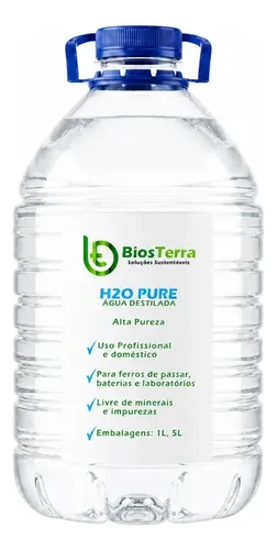Água Destilada 5 Litros para CPAP, BiPAP e Autoclave