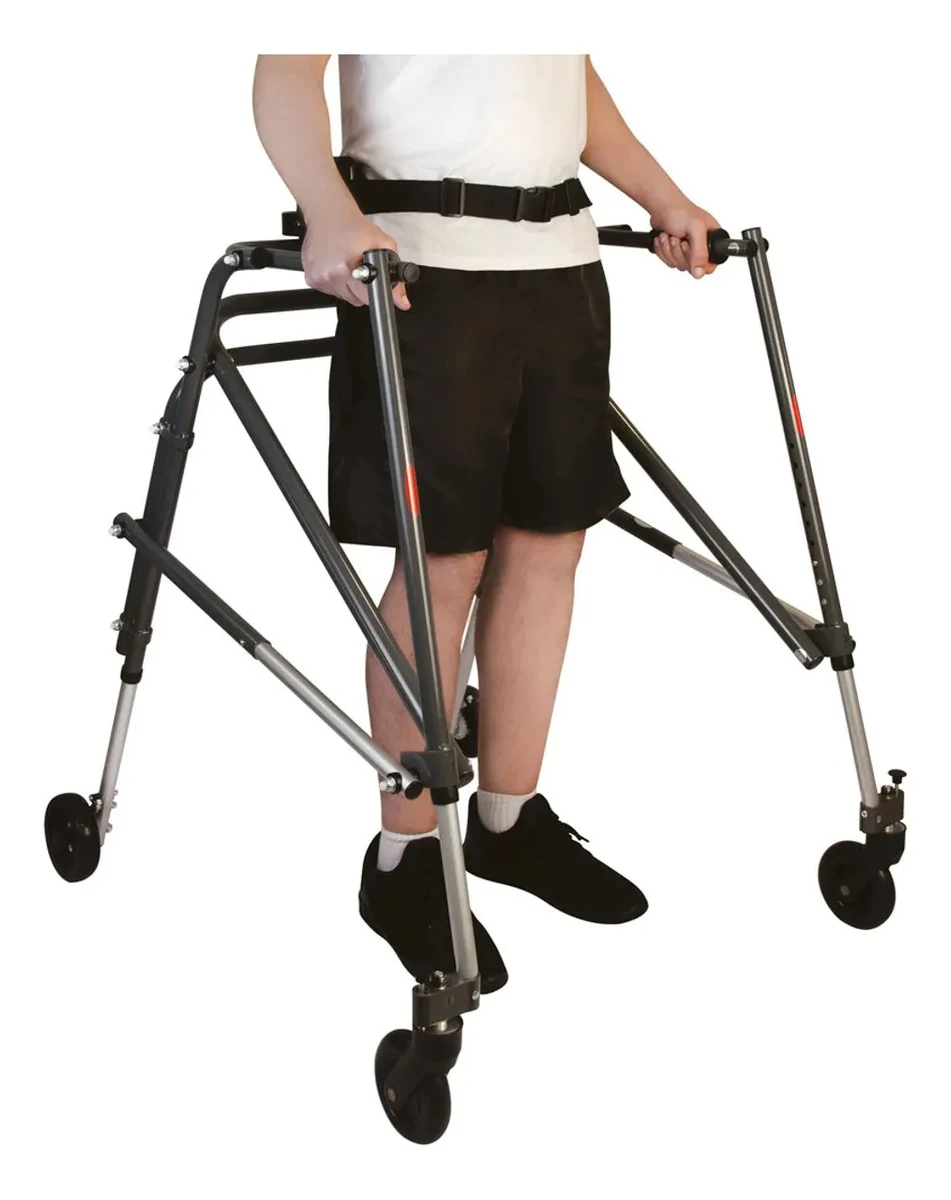 Andador Posterior de Alumínio com 4 Rodas - G - Mercur