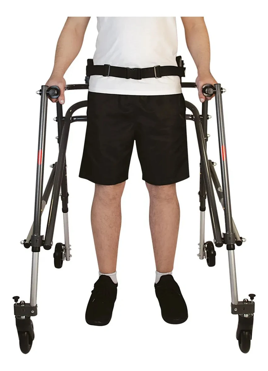 Andador Posterior de Alumínio com 4 Rodas - G - Mercur
