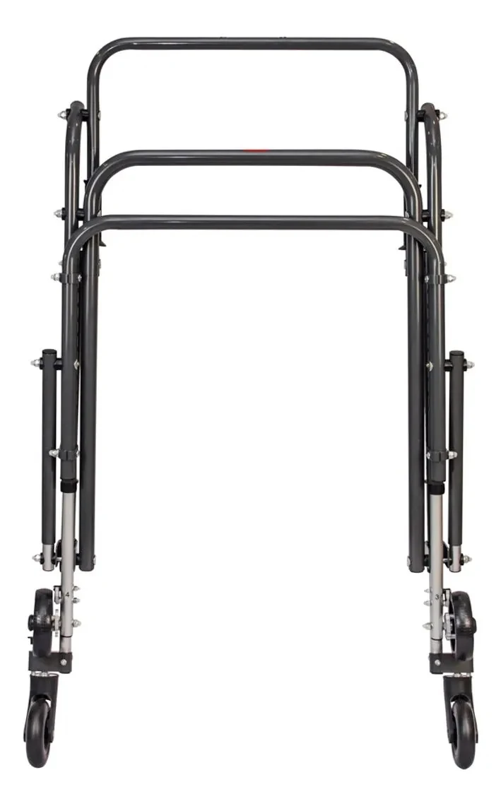 Andador Posterior de Alumínio com 4 Rodas - G - Mercur
