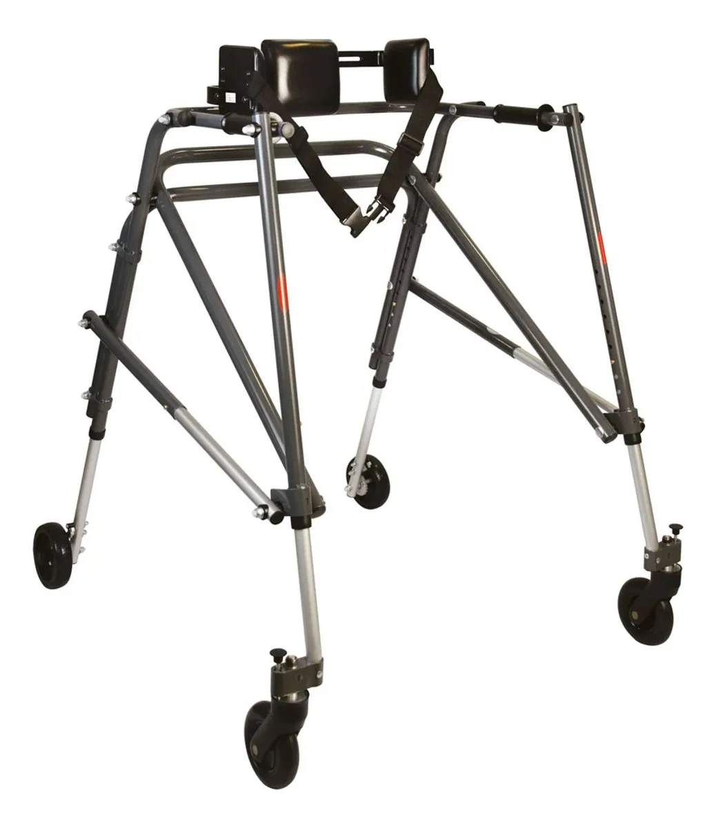 Andador Posterior de Alumínio com 4 Rodas - G - Mercur
