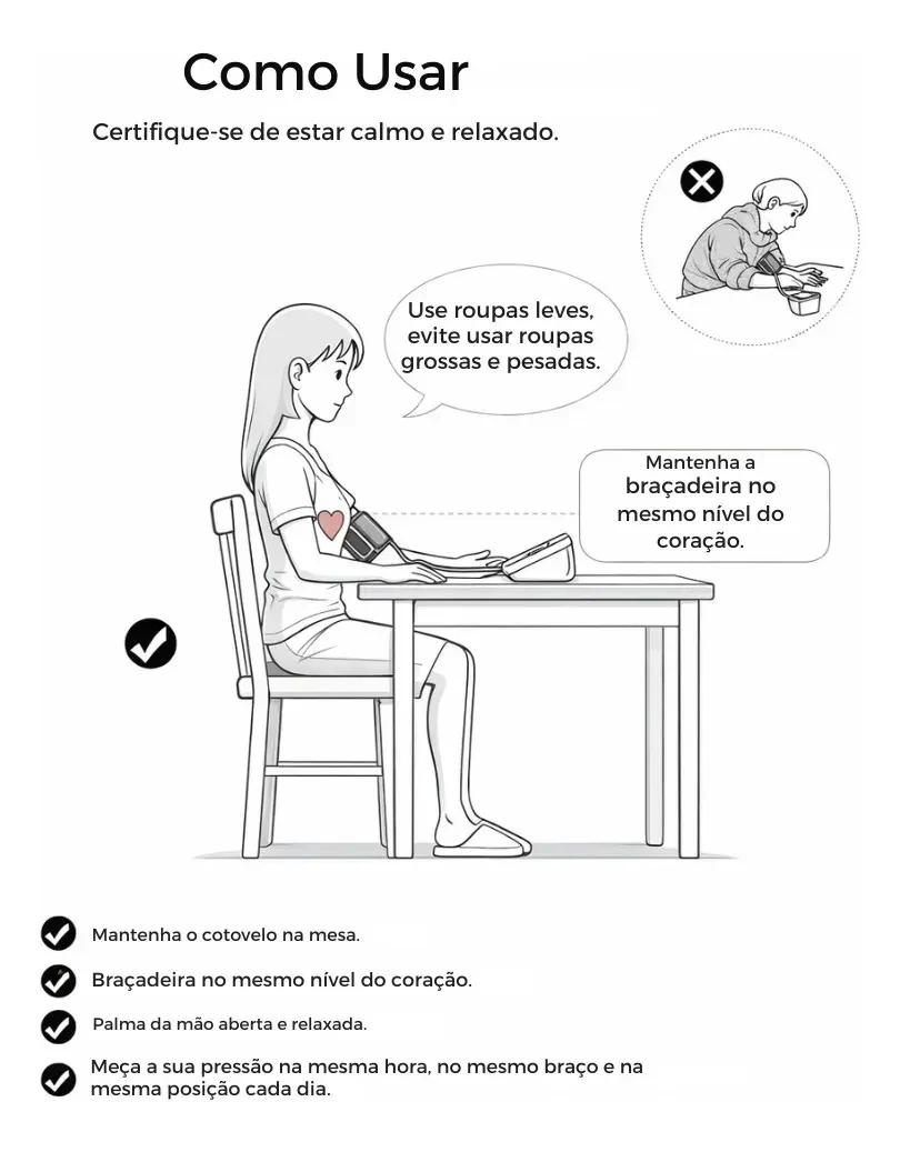 Aparelho Profissional Pressão Arterial comVoz e Monitor Densímetro Digitalizado Automático