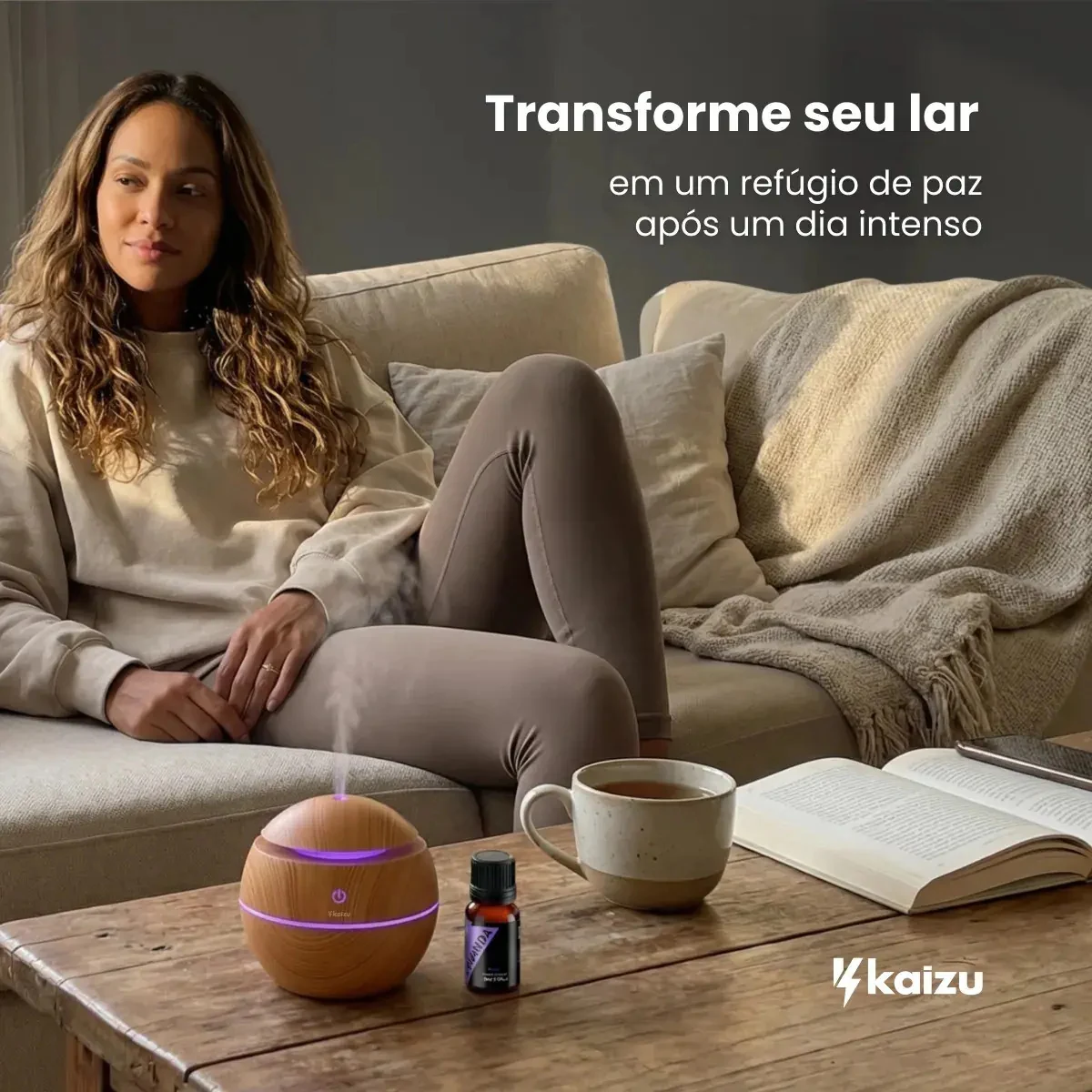 Aromatizador Difusor de Aroma Óleo Essencial Elétrico Bivolt Branco
