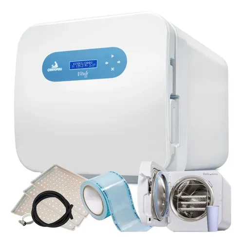 Autoclave Cristófoli Cd 21 Litros + Embalagem Tubular Bivolt - 110v Ou 220v