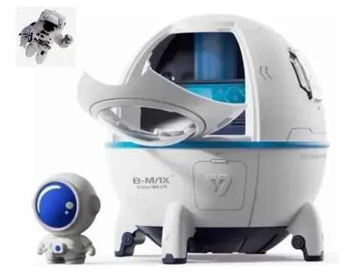 Umidificador B-Max BM-076 Astronauta Cápsula Espacial Branco 127/220V
