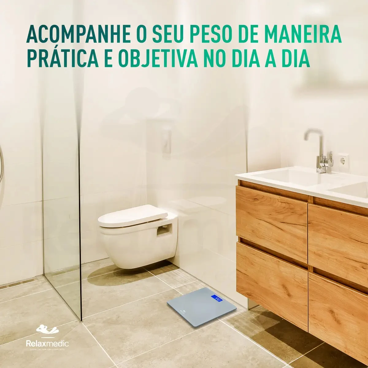 Balança Digital Relaxmedic RM-BD0628A 200 kg