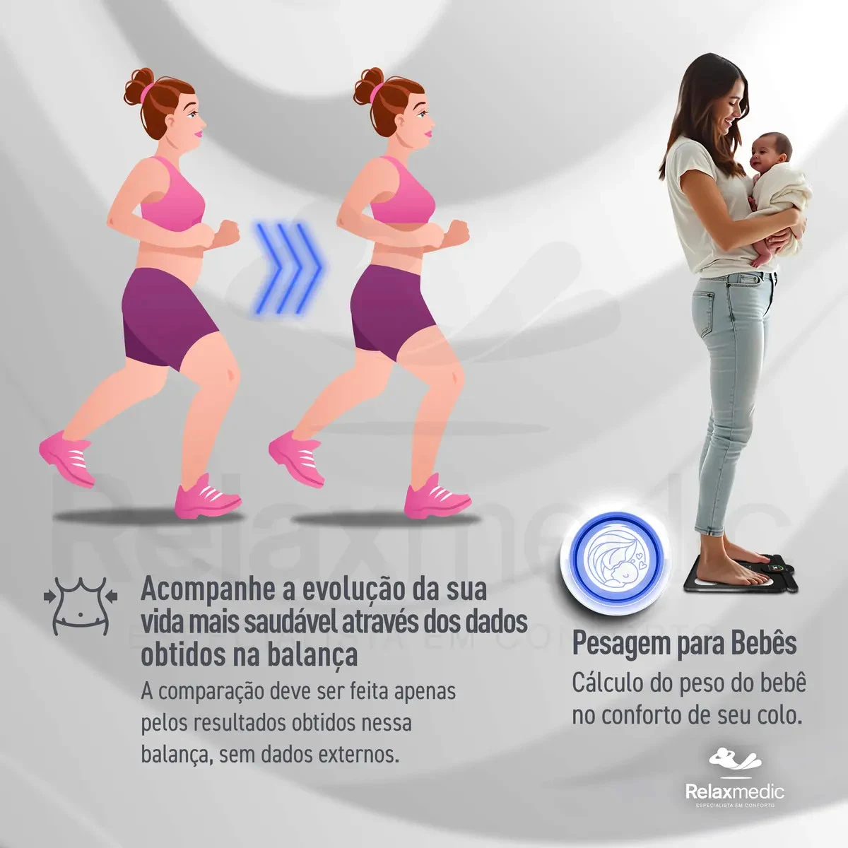 Balança de Bioimpedância Bodyscan Vision Relaxmedic
