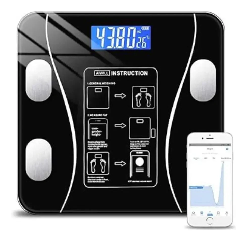 Balança de Bioimpedância Bluetooth TT5412 180 kg
