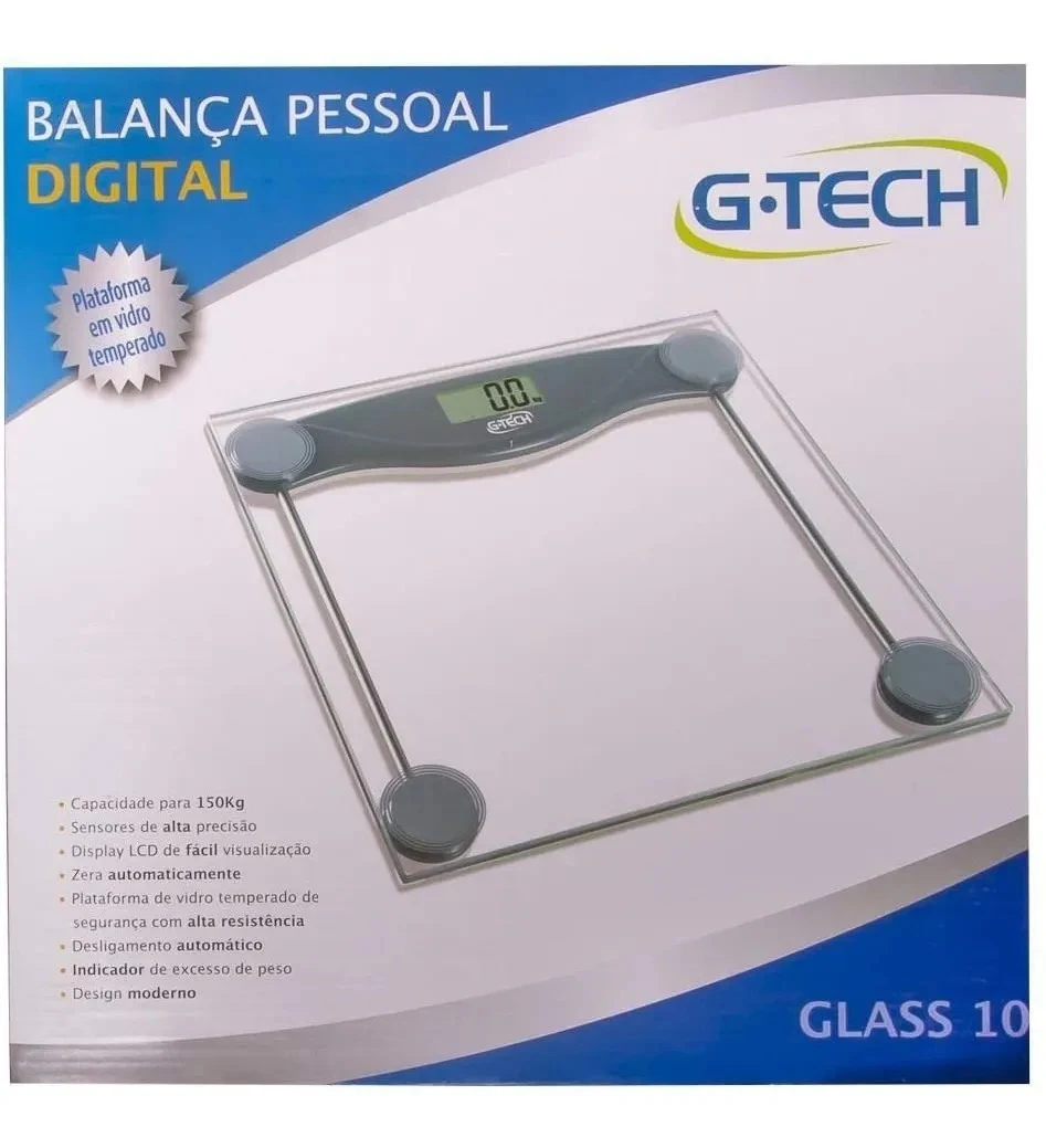 Balança Digital G-Tech Glass 10 150 kg