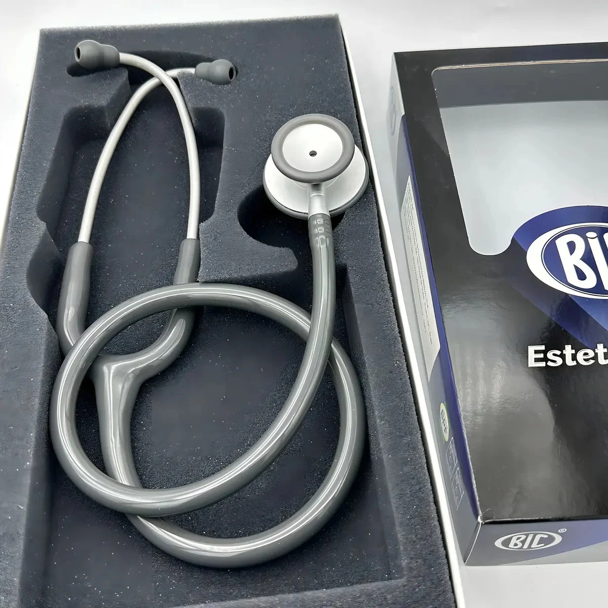 Estetoscópio Duplo BIC Best in Care Cinza ES1230