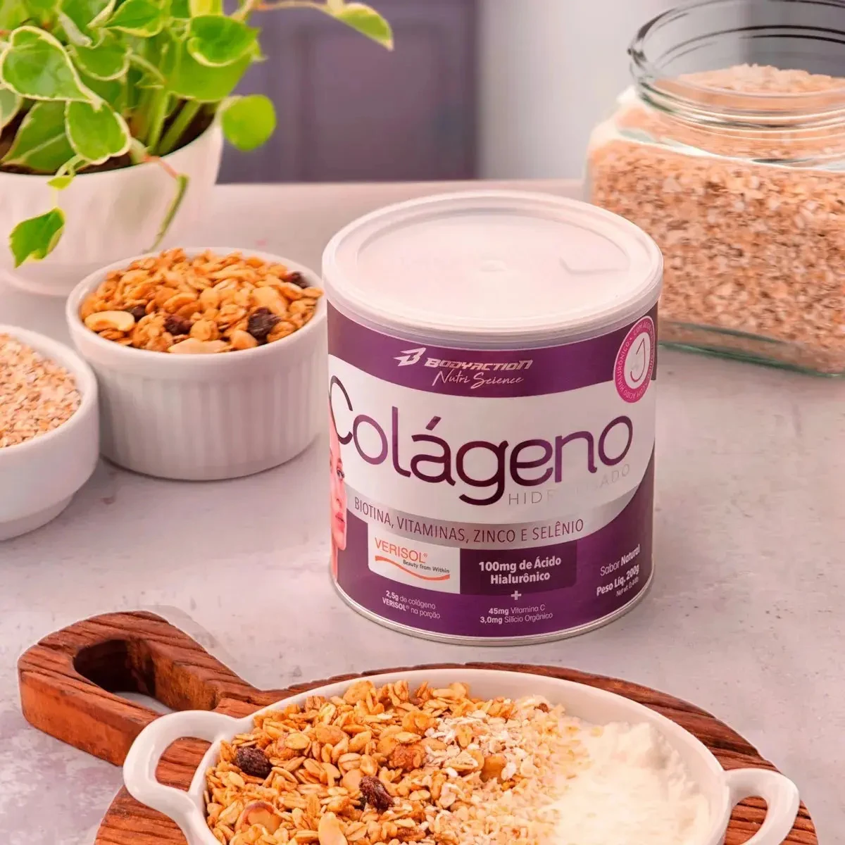 Colágeno Hidrolisado Bodyaction Frutas Vermelhas 200 g