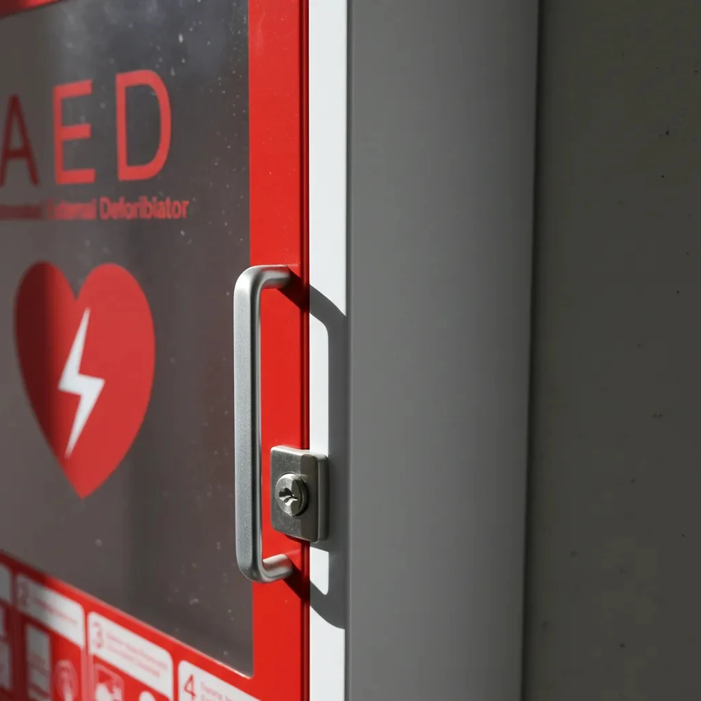 Cabine Parede Desfibrilador Externo Amoul DEA I3 I5 Alarme