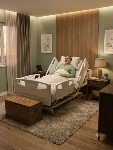 Cama Hospitalar Manual Luxo 3 Movimentos com Colchão D33