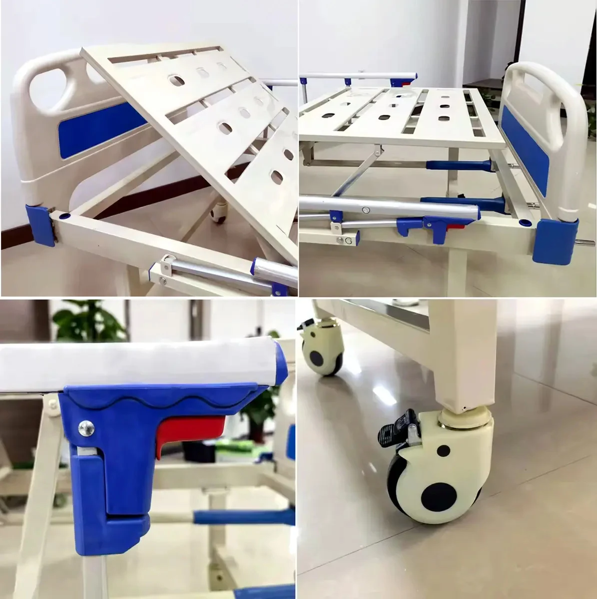 Cama Hospitalar Dellamed Dx3 Movimentos Manual Manivelas Branco 127/220V