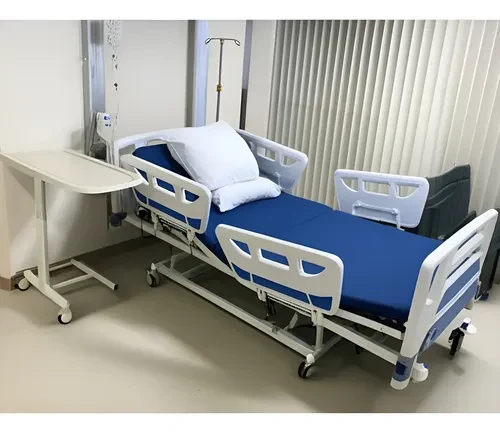 Cama Hospitalar Elétrica 7 Movimentos com Elevação e Colchão