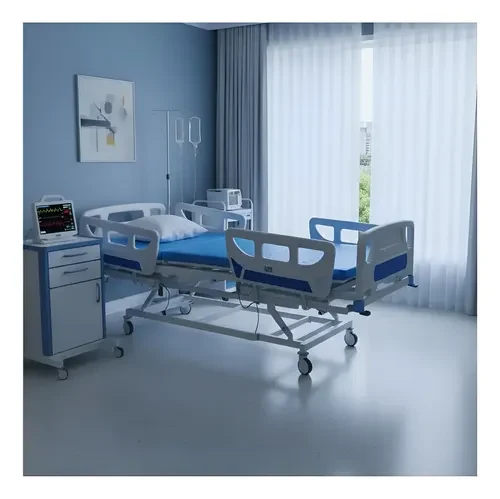 Cama Hospitalar Elétrica 8 Movimentos com Colchão D28 Branco 127/220V