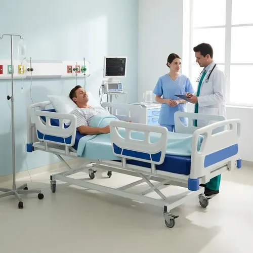 Cama Hospitalar Elétrica com Regulagem de Altura e Colchão D33