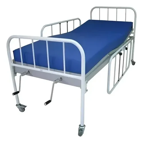 Cama Hospitalar Fawler 2 Manivelas + Branco