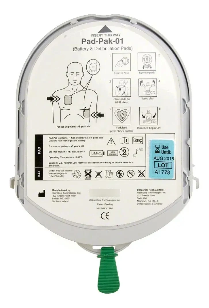 Cartucho Eletrodo Adulto com Bateria Samaritan Padpak Adulto