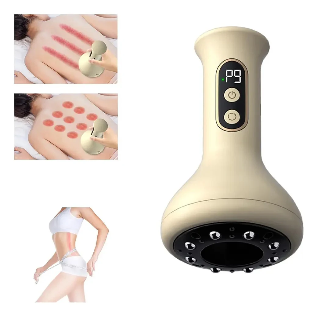 Massageador Manual Recarregável 9 Modos para Uso Corporal