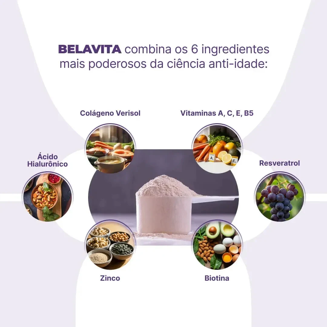 Colágeno BelaVita Skincare Verisol Uva 102 g
