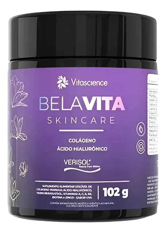 Colágeno BelaVita Skincare Verisol Uva 102 g