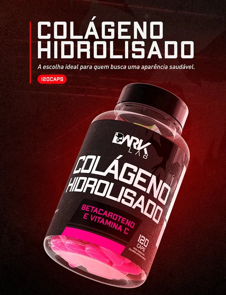 Colágeno Dark Lab Sem Sabor com 120 Cápsulas