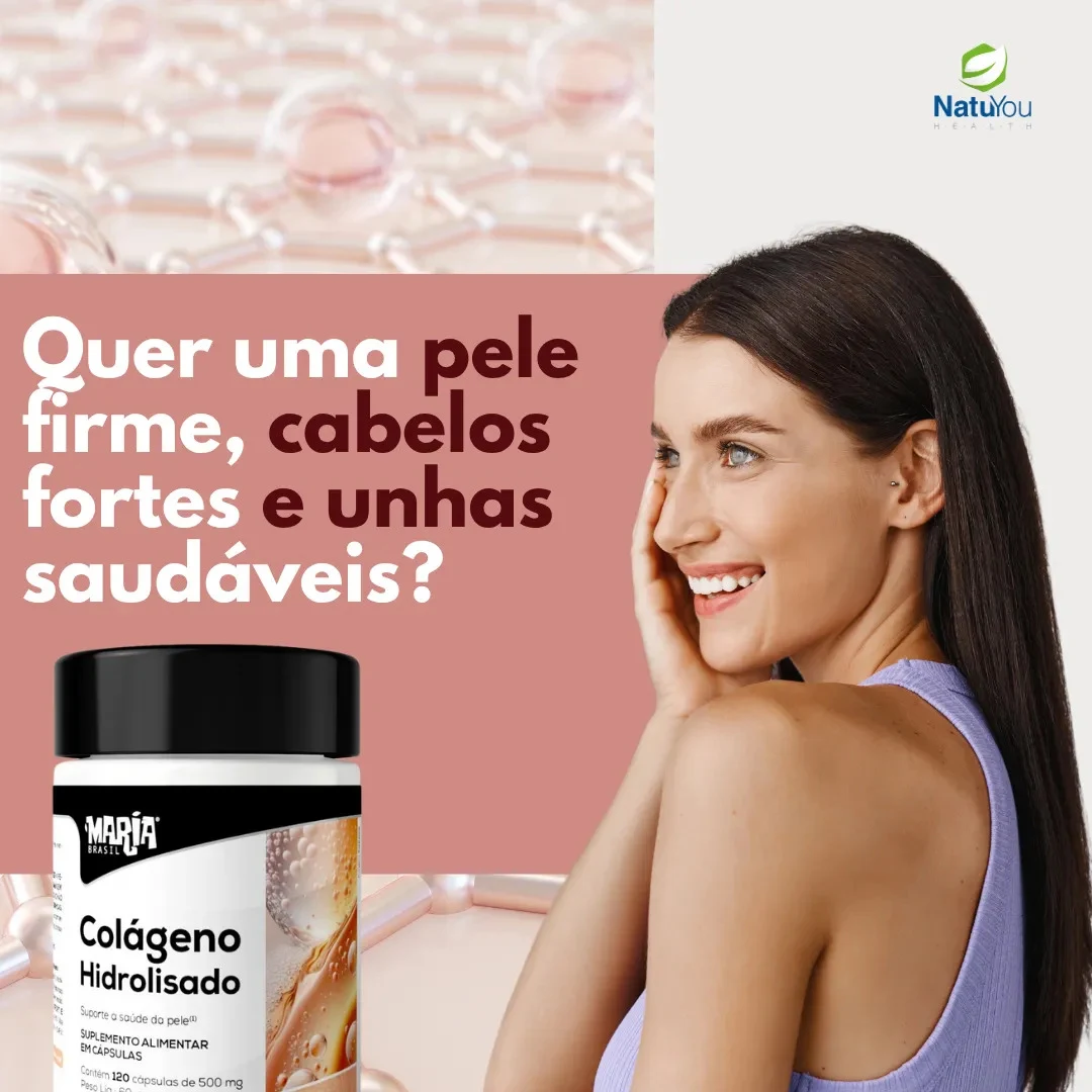 Colágeno Hidrolisado NatuYou 500 mg com 120 Cápsulas
