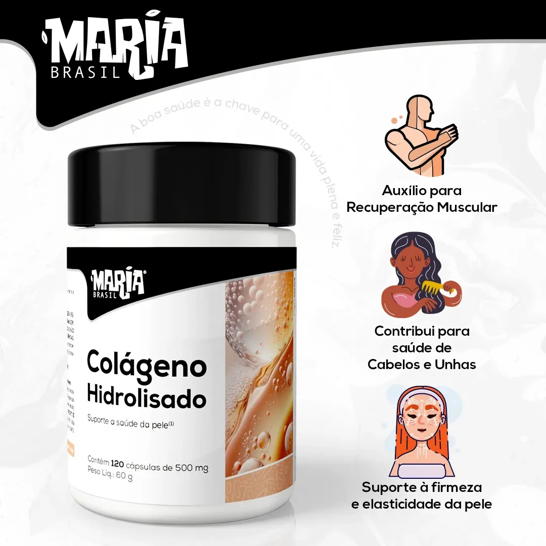 Colágeno Hidrolisado NatuYou 500 mg com 120 Cápsulas