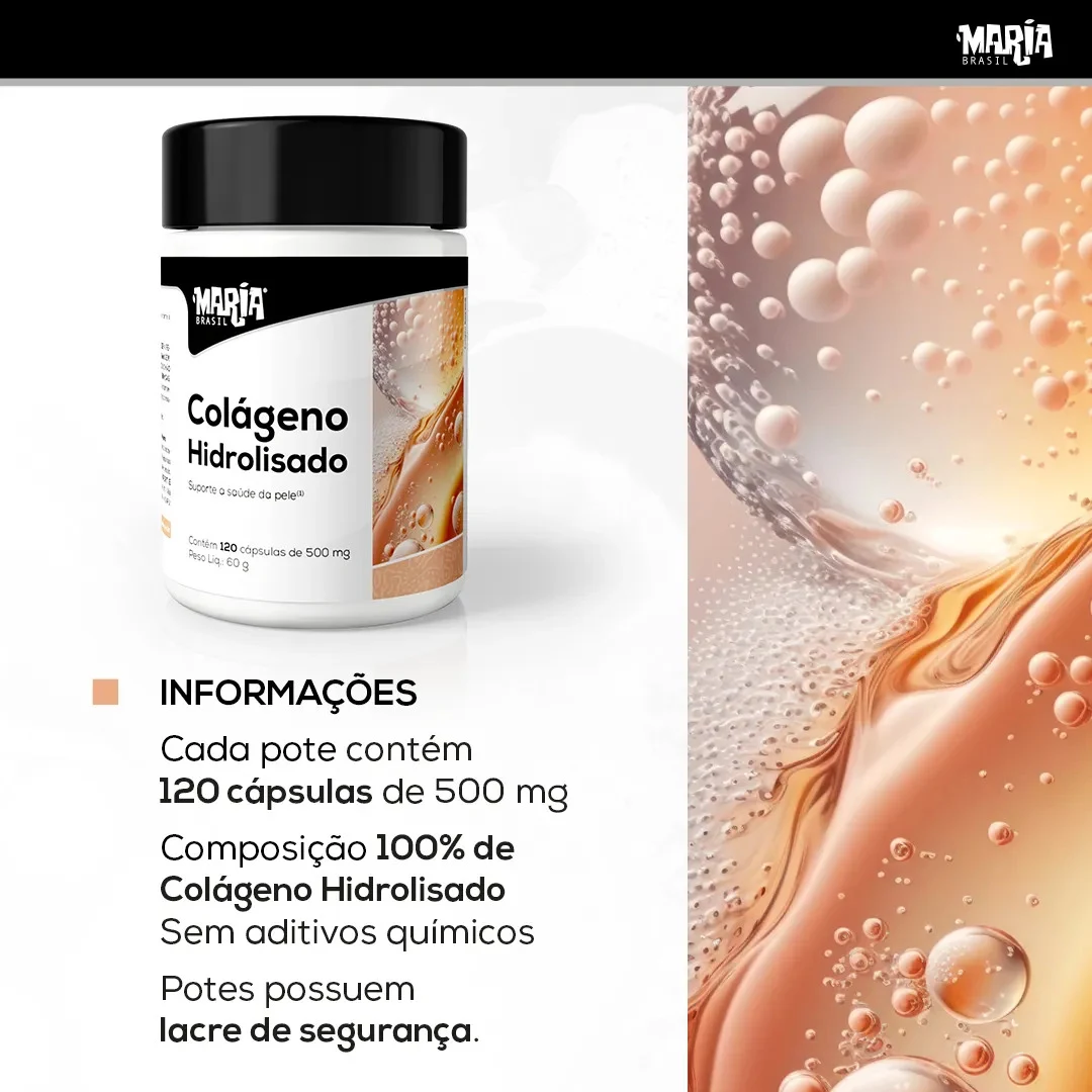 Colágeno Hidrolisado NatuYou 500 mg com 120 Cápsulas