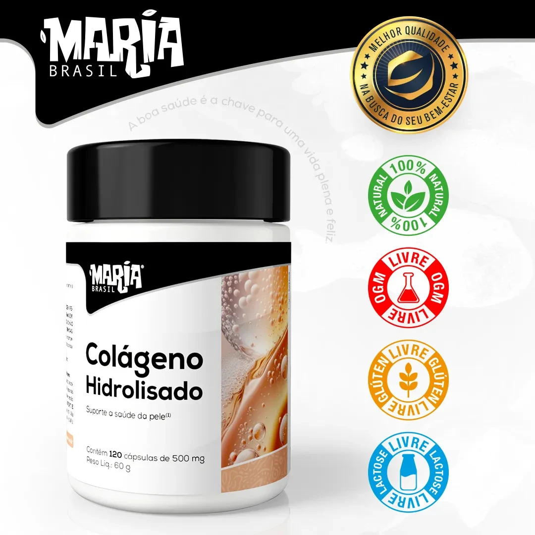 Colágeno Hidrolisado NatuYou 500 mg com 120 Cápsulas