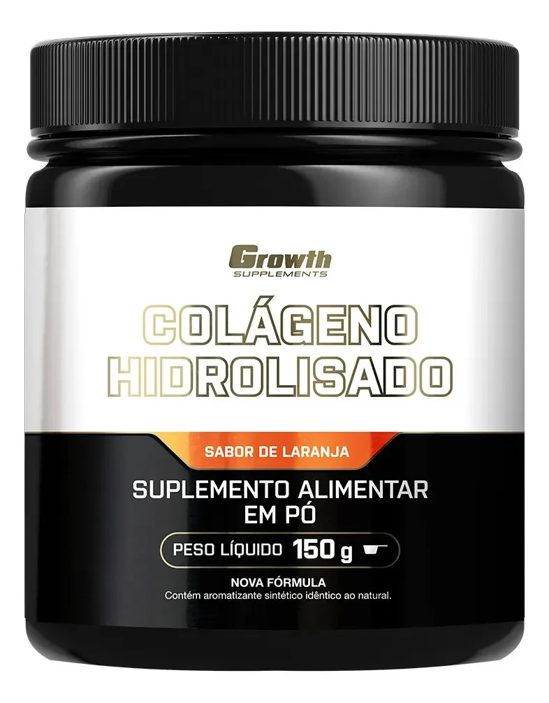 Colágeno Hidrolisado Growth Supplements Laranja 150 g