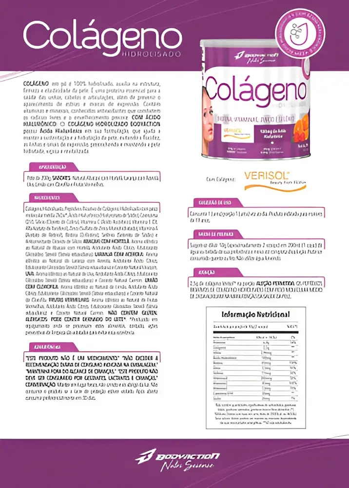 Colágeno Verisol Bodyaction Laranja com Acerola 200 g