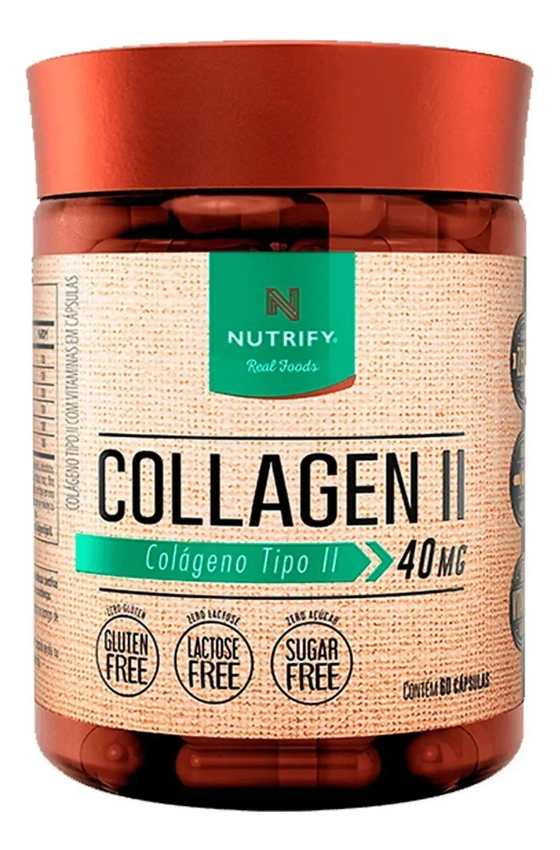 Colágeno Nutrify Collagen II com 60 Cápsulas