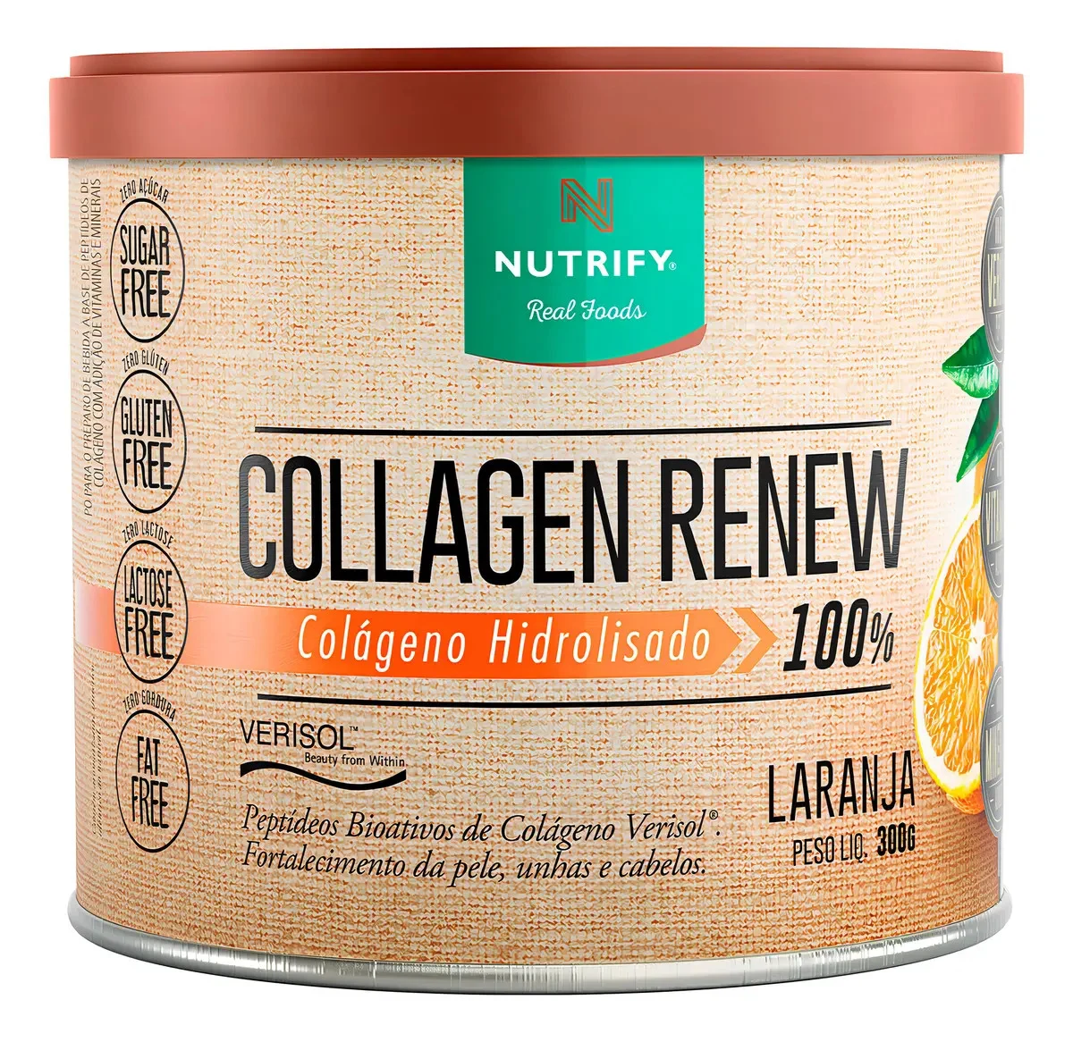 Colágeno Nutrify Collagen Renew Laranja 300 g