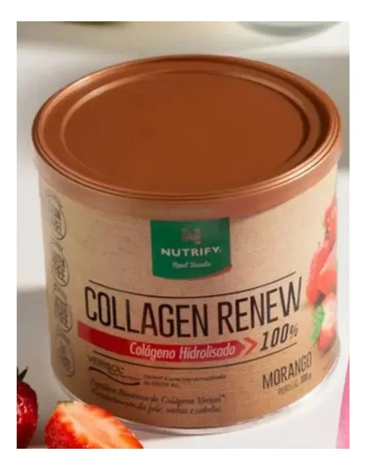 Colágeno Nutrify Collagen Renew Morango 300 g