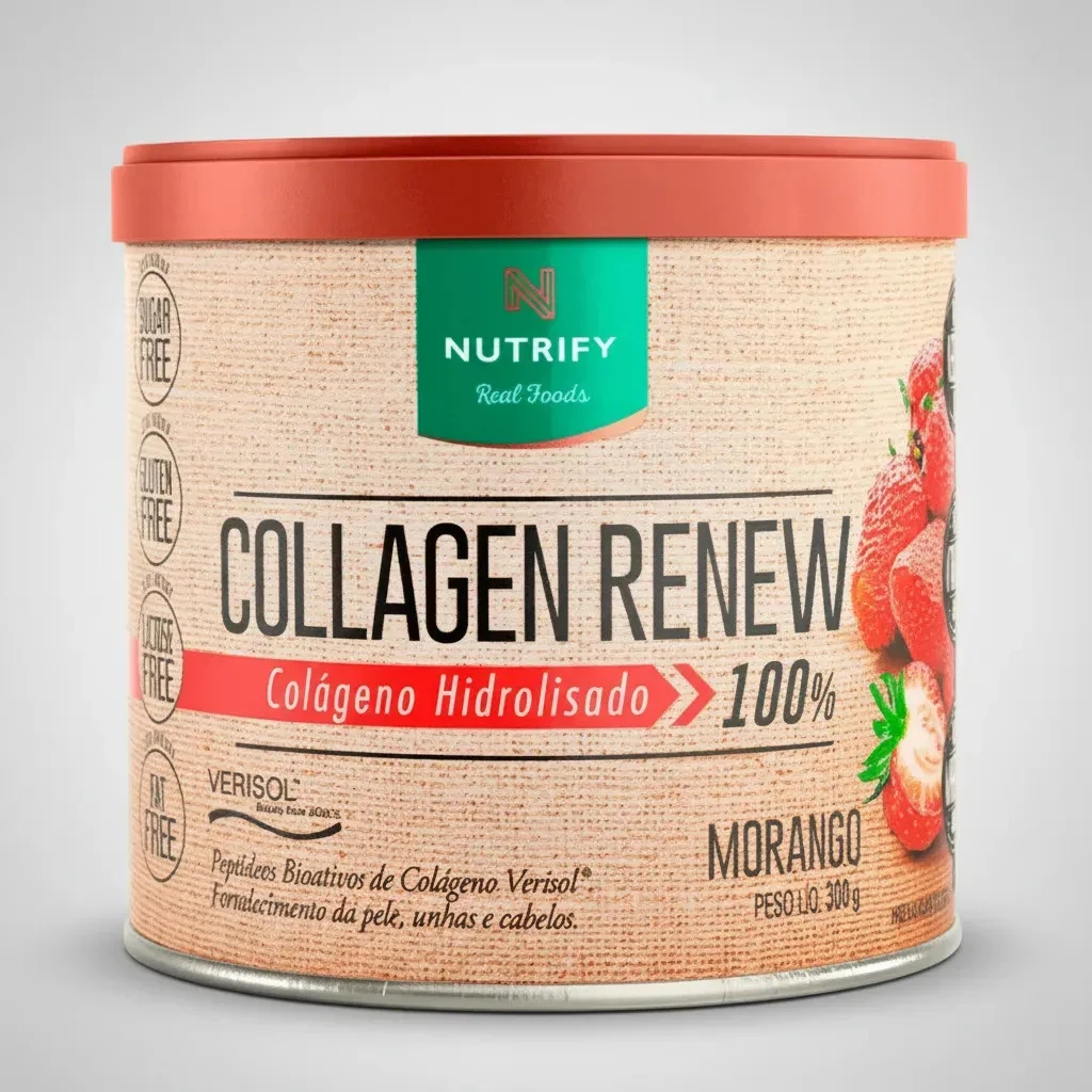 Colágeno Nutrify Collagen Renew Morango 300 g