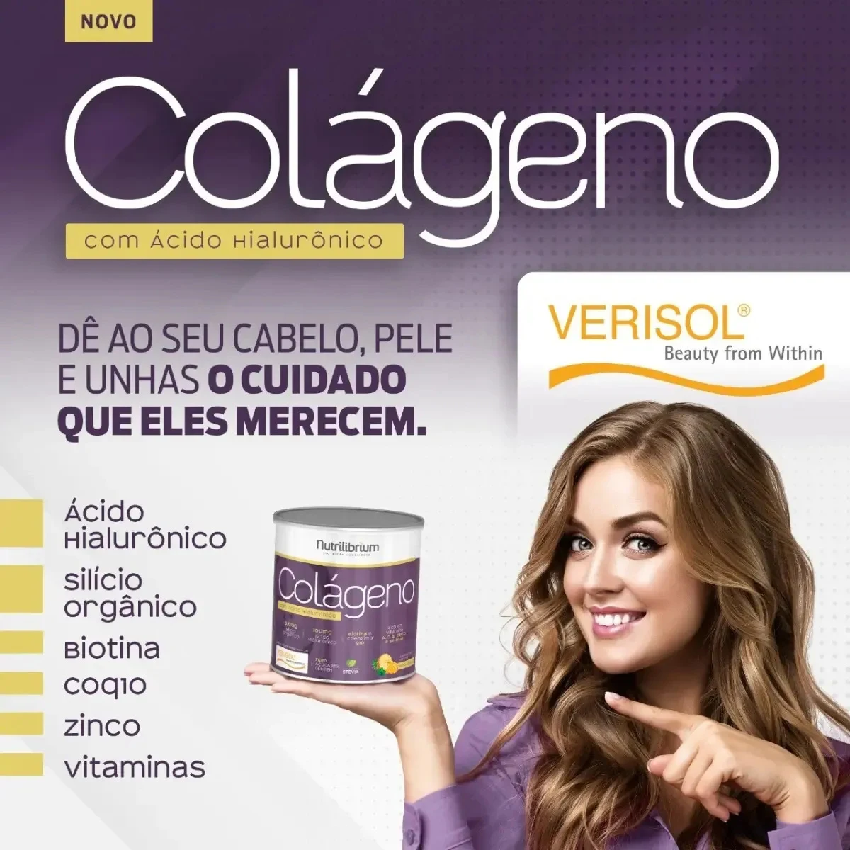 Colágeno Nutrilibrium Verisol Abacaxi com Hortelã 200 g