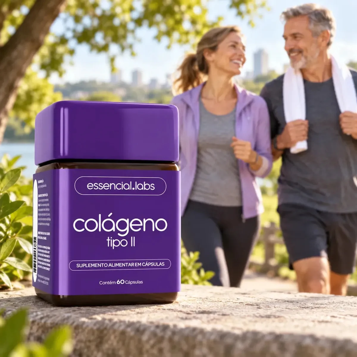 Colágeno Tipo 2 Essencial Labs 45 mg com 60 Cápsulas