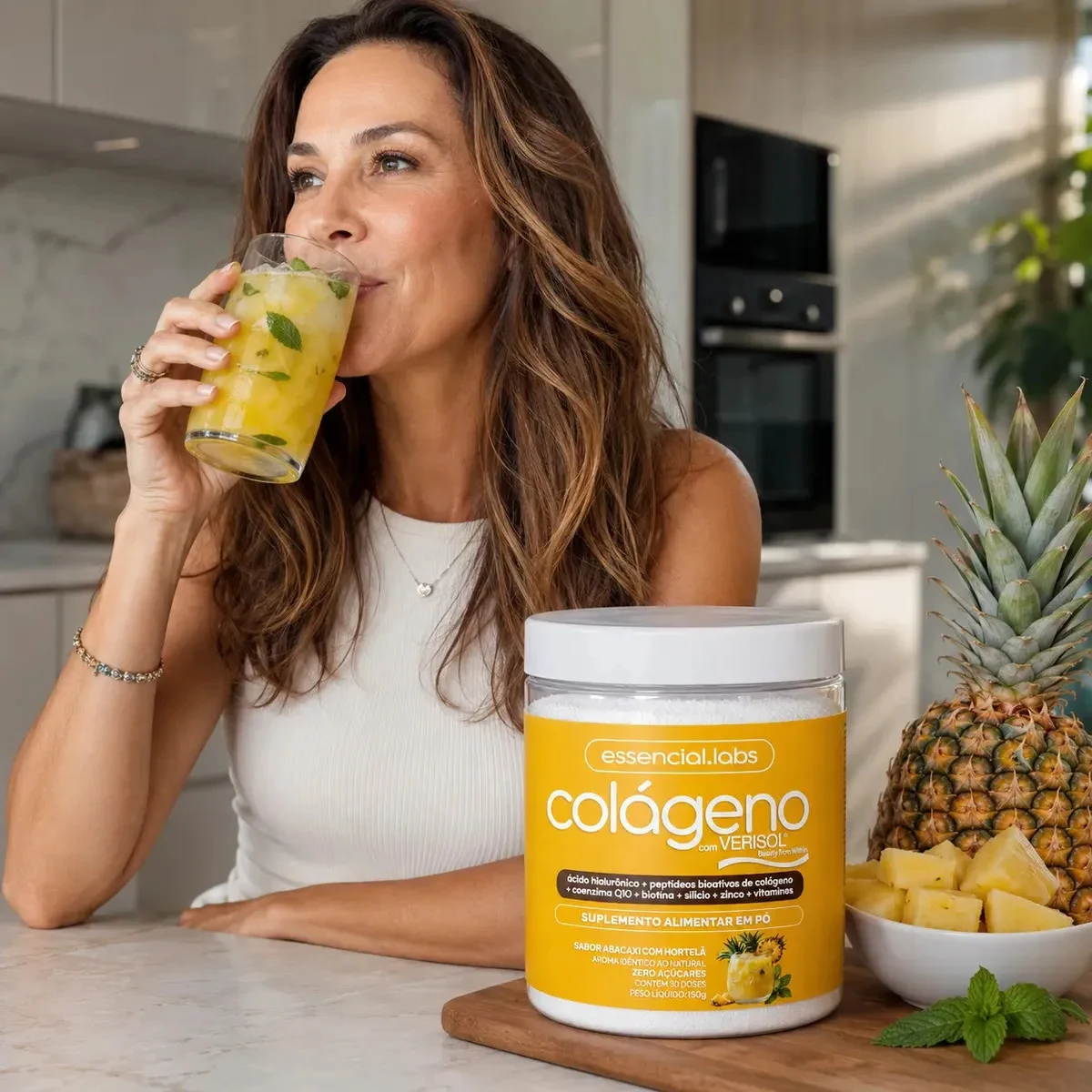 Colágeno Verisol Essencial Labs Abacaxi com Hortelã 150 g