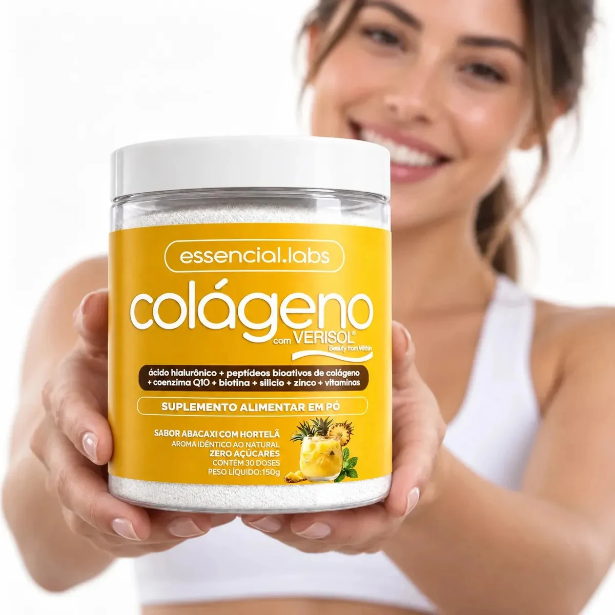Colágeno Verisol Essencial Labs Abacaxi com Hortelã 150 g