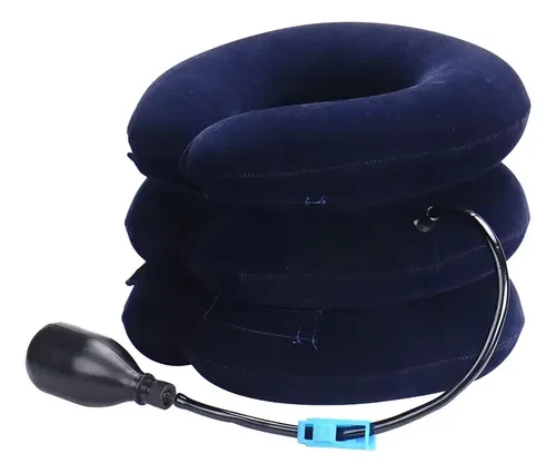 Colar Cervical Ajustável Inflável Ortopédico Descompressor