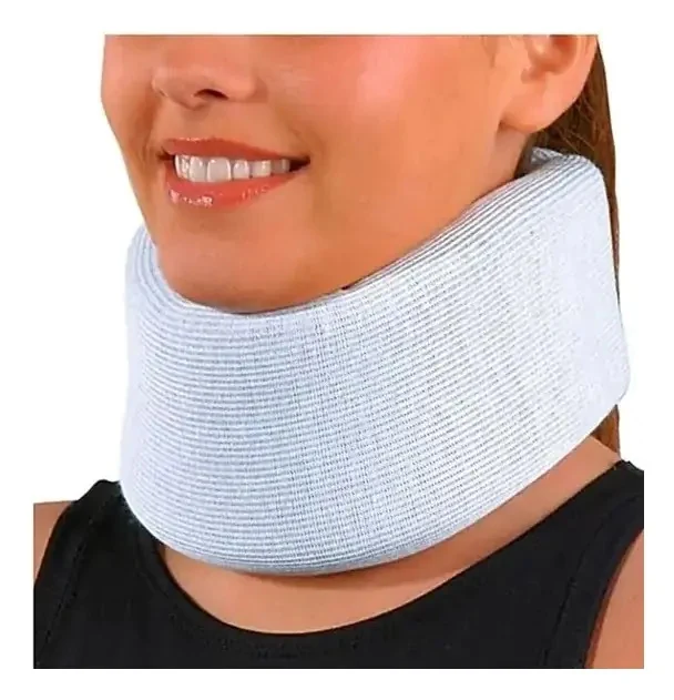 Colar Cervical De Espuma Branco Tamanhos Tamanho M