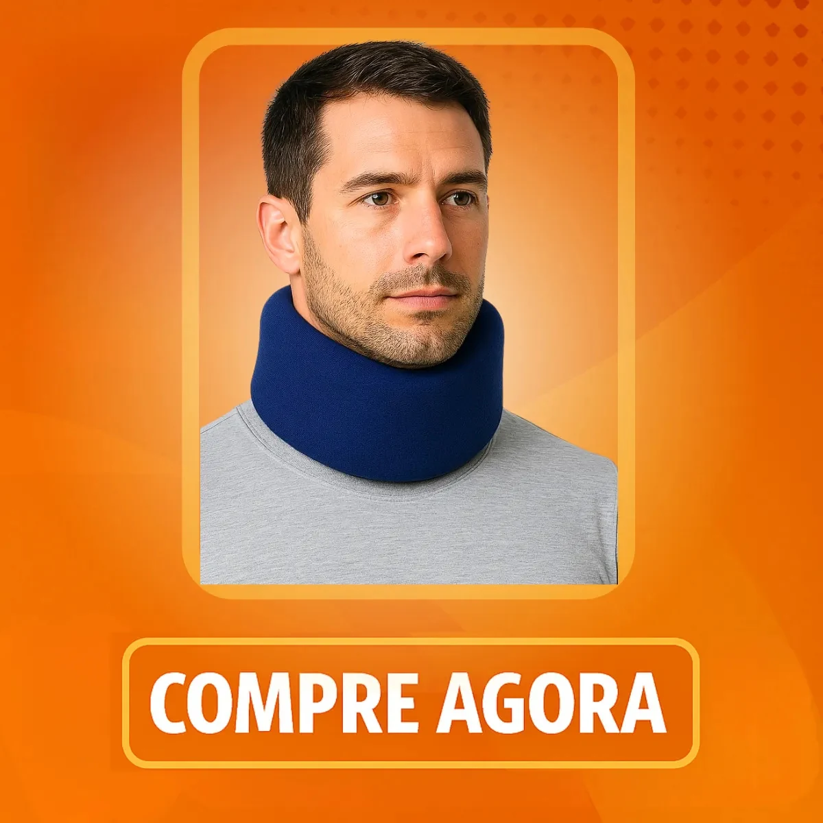 Colar Cervical de Espuma Noturno Marinho Tamanho M
