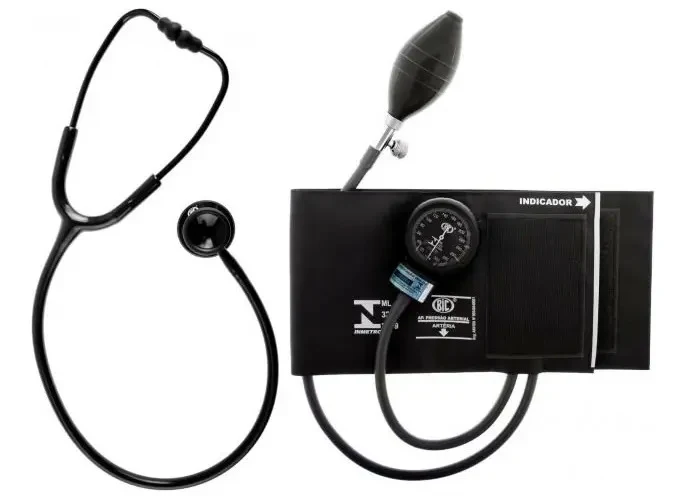 Kit Esfigmomanômetro com Estetoscópio BIC Black Edition