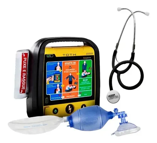 Desfibrilador DEA Toth 5800 com Ambu e Estetoscópio